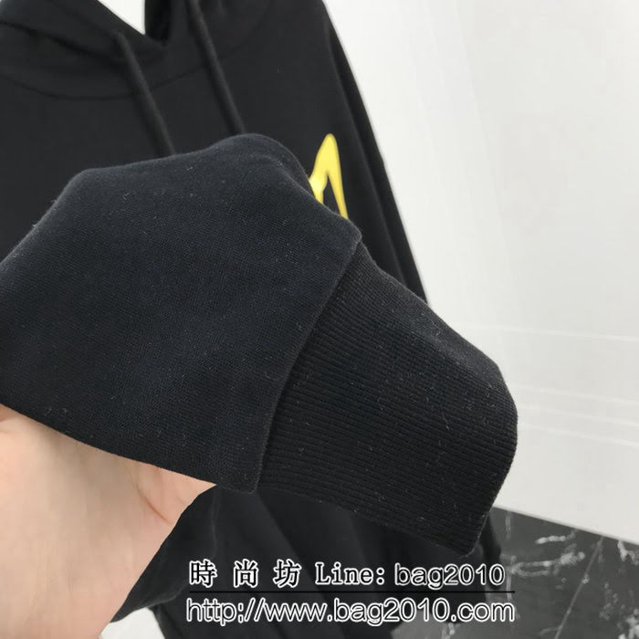 FENDI芬迪 19ss早春新款衛衣 小怪獸眼睛壓膠印花圖案 純棉毛圈面料 高版本情侶款 ydi2173